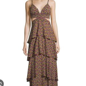 ALC floral Tiered Maxi Dress